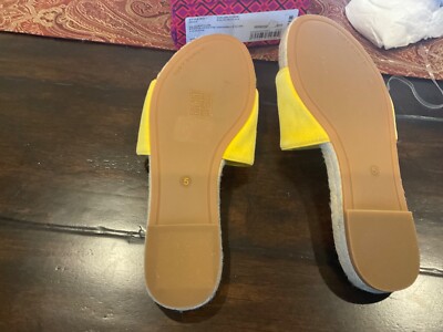 Tory Burch Benton Open Toe Espadrilles Slides Kid Suede  display picture 1