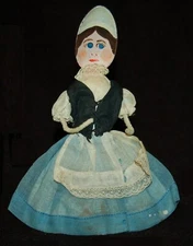 Antique Miniature Doll Metal Spoon Head Folk Art 1880's Victorian Era Rare Find!