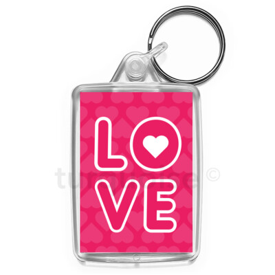 Liebe Schlüsselanhänger Geschenk Key Fob Keychain | mittelgroß