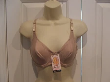 NWT Just Love BEIGE  Underwire  bra 34 d { run SMALL) FITS  34 B
