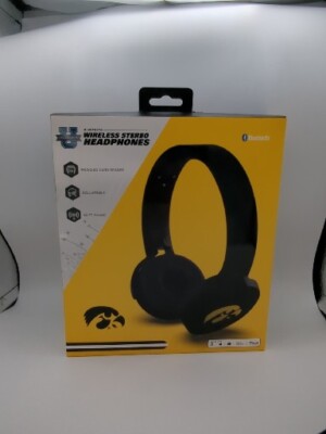 UM BLUETOOTH WIRELESS STEREO HEADPGONES COLLEGE Iowa Hawkeyes