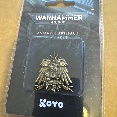 ASTARTES ARTIFACT PIN BADGE WARHAMMER 40,000 40K SPACE MARINES KOYO OFFICIAL