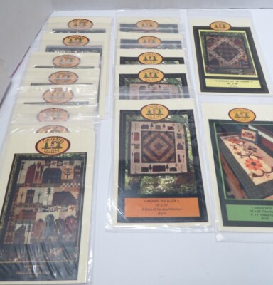 Lot of 15 quilt patterns by Country Quilts of B.C. Canada