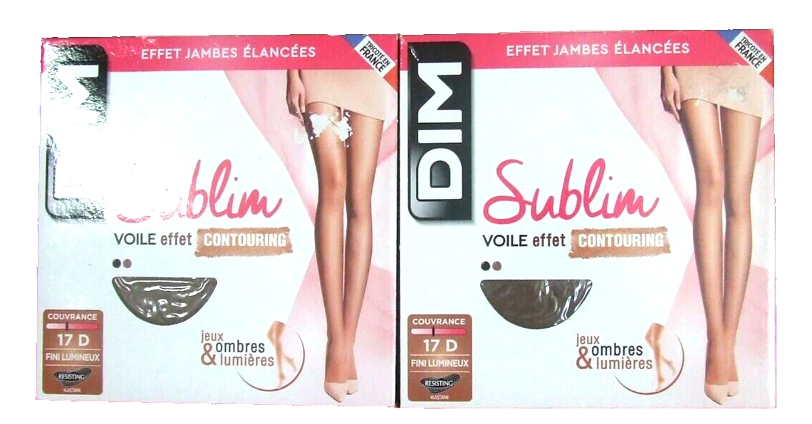 Collant Dim Diam's Jambes Fuselées - Semi-opaque 25D - Taille 4 - Noir - Neuf Sans étiquette
