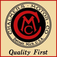 Chalmers Motor Cars of Detroit New Metal Sign 28" Square USA STEEL 6 lbs
