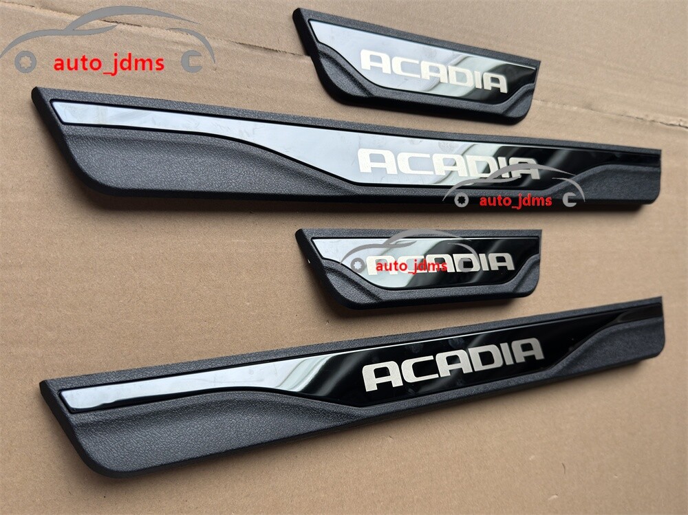 For GMC Acadia Steel Car Accessories Door Sill Protector Scuff Plate Trim Guard