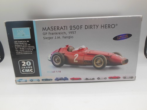 CMC M-148 Maserati 250F Dirty Hero GP Frankreich 1957 Sieger J.M. Fangio 1:18 - Picture 10 of 13