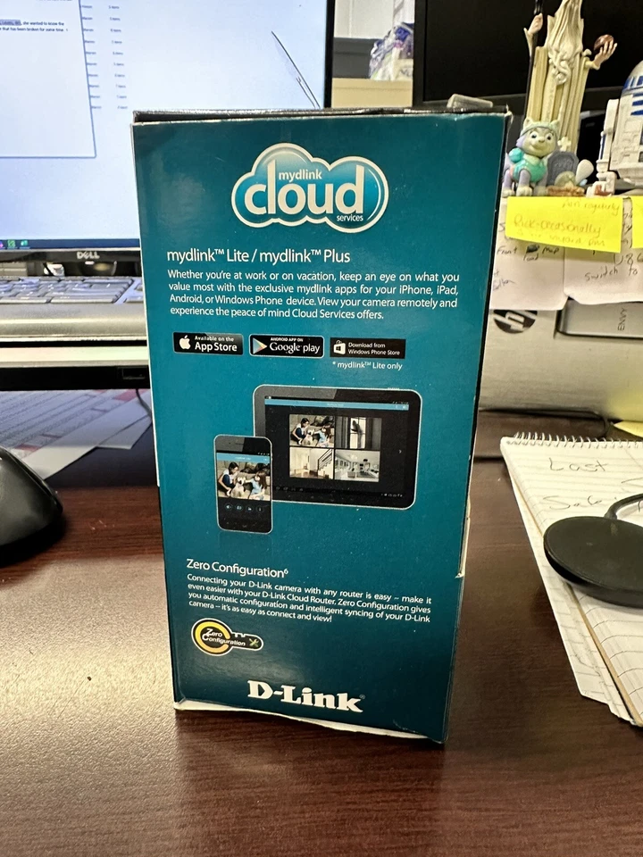 D-Link DCS-930L Wireless Day Network Cloud Camera Surveillance Motion Detection - Image 2 of 4