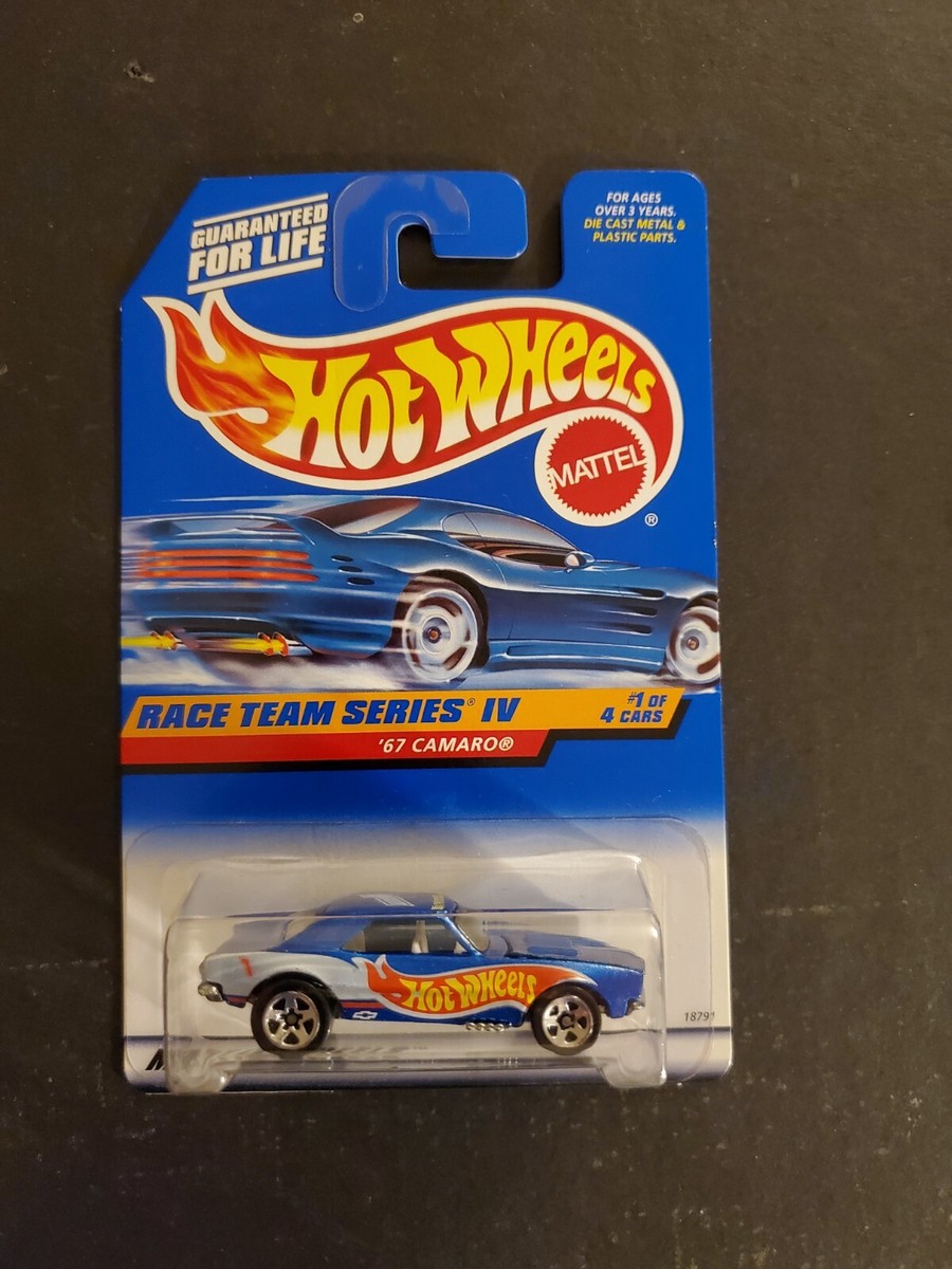 1998 Hot Wheels Race Team IV Series #1/4, '67 Camaro, Blue