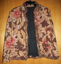 Handmade Vintage Brown Autumn Designed Lined Blazer- SIZE L