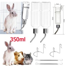 5x350ML Drinking Bowl Pet Bottle Feeder Water Fountain Guinea Pig Rabbit Hamster