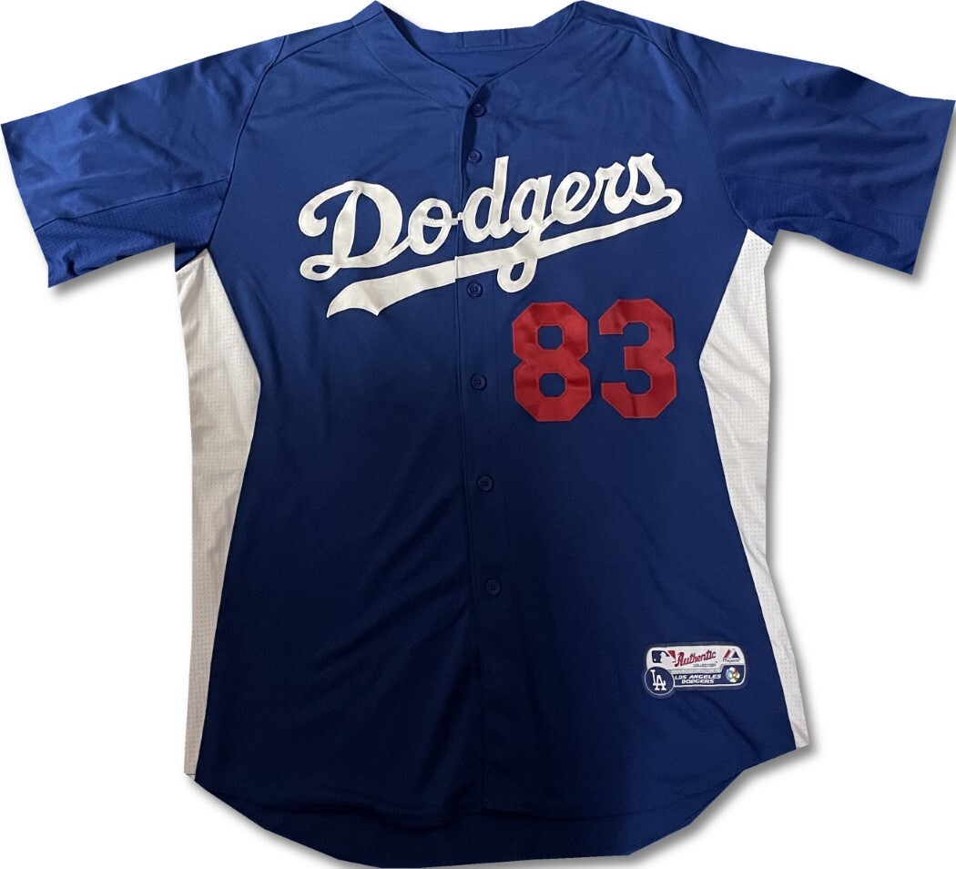 83 Team Issued Authentic Batting Practice Jersey Dodgers MLB XL