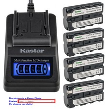 Kastar Battery LCD Quick Charger for Sony NP-F550 NP-F570 Sony BC-VM50 BC-V615