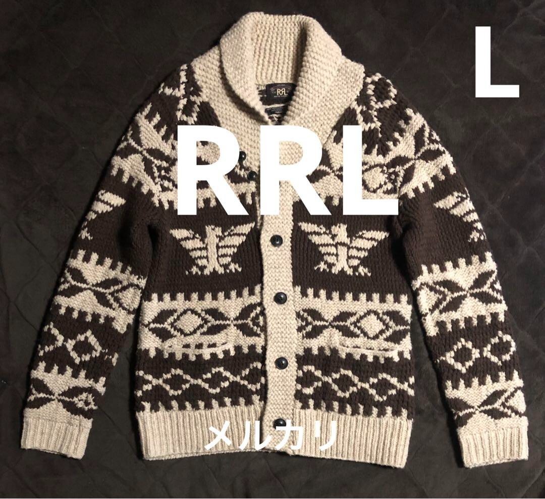RRL Ralph Lauren ラルフローレン　カウチン　サンダーバード Double Rl Cardigan Sweater RRL Hand Knit Thunderbird Ralph