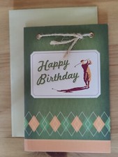 HALLMARK Golfer BIRTHDAY Card 1.2 - GOLF THEMED