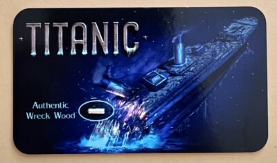 Titanic - Wreck Wood Artifact on Relic Card w/COA. From Titanic