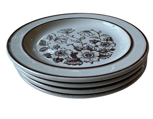 Fashion House Newcor Set Of 4 Floral 7” Side/Bread/Salad Made In The USA - Picture 2 of 10