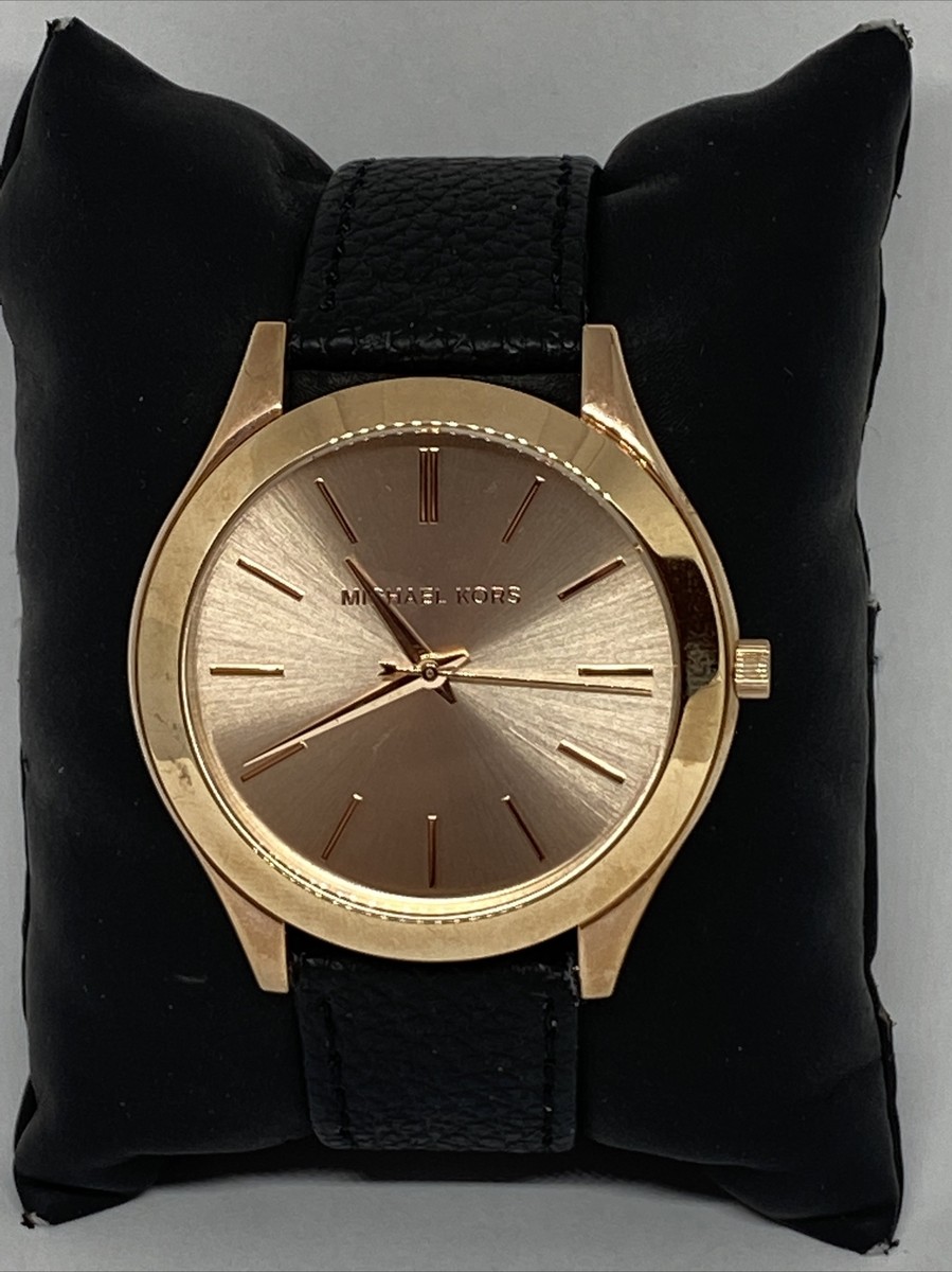 Michael Kors Runway MK3197 Unisex Black Leather Analog Dial  display picture 3