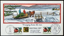 U.S. Used #2368 22c Christmas Ornament 1987 Collins First Day Cover (FDC)