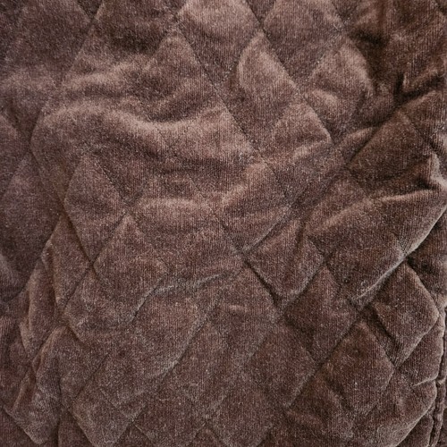 Lilly Pulitzer Corduroy Coat Girls 10 Brown Pink Quilted Pumpkin Floral Vintage - Picture 6 of 11