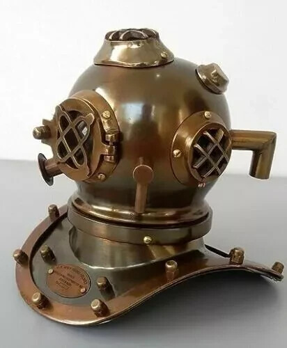 6"Inch Beautiful Antique Diving Helmet Vintage Home ,Desk Decorative Gift Item - Picture 6 of 6