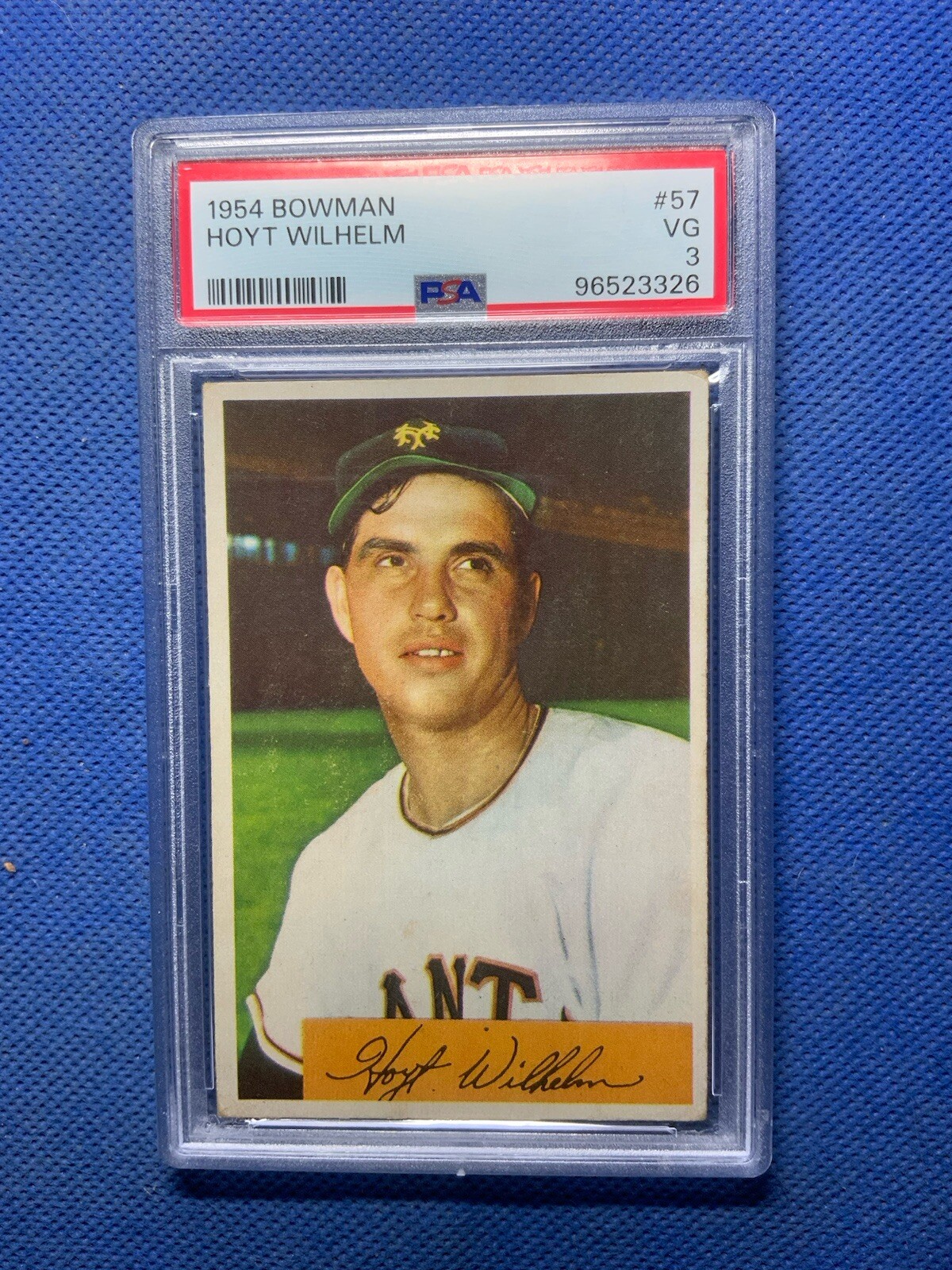 1954 Bowman #57 Hoyt Wilhelm New York Giants PSA 3 VG HOF