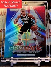 2022-23 Giannis Antetokounmpo Panini Prizm Prizmatic SILVER PRIZM #5 GO Bucks