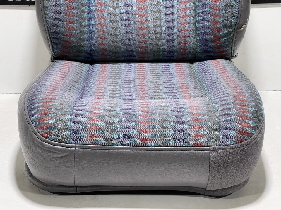 Front Driver Passenger Rear Seats Seat MIST GRAY SET OEM 97-02 Jeep Wrangler TJ - Image 3 of 4