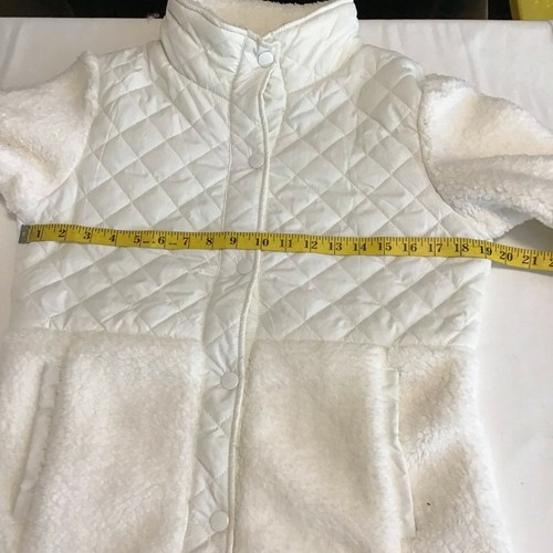 Steve Madden Womens Off White Quilted Jacket Full Zip Casual Size S - Picture 6 of 10