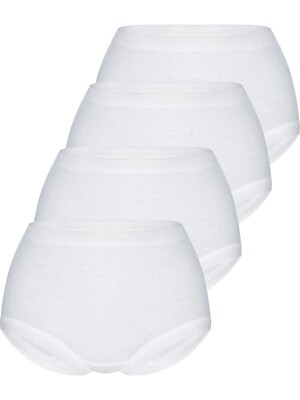 4er Sparpack Taillenslip FINE RIB von Sassa 45357 in Weiss
