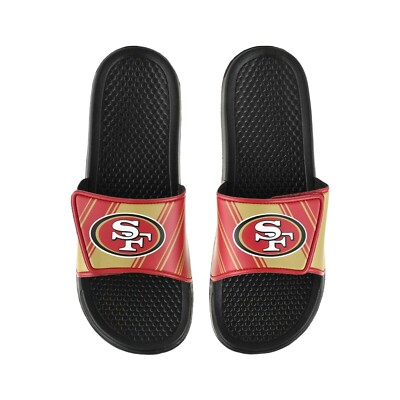 Nike San Francisco 49ers Slides, Men\'s size 10, Black Red Gold NFL X Offcourt Slide  main image 3