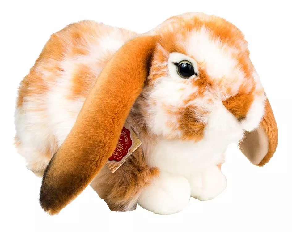 Lop Eared Brown White Rabbit by Teddy Hermann soft toy bunny 30cm 93791