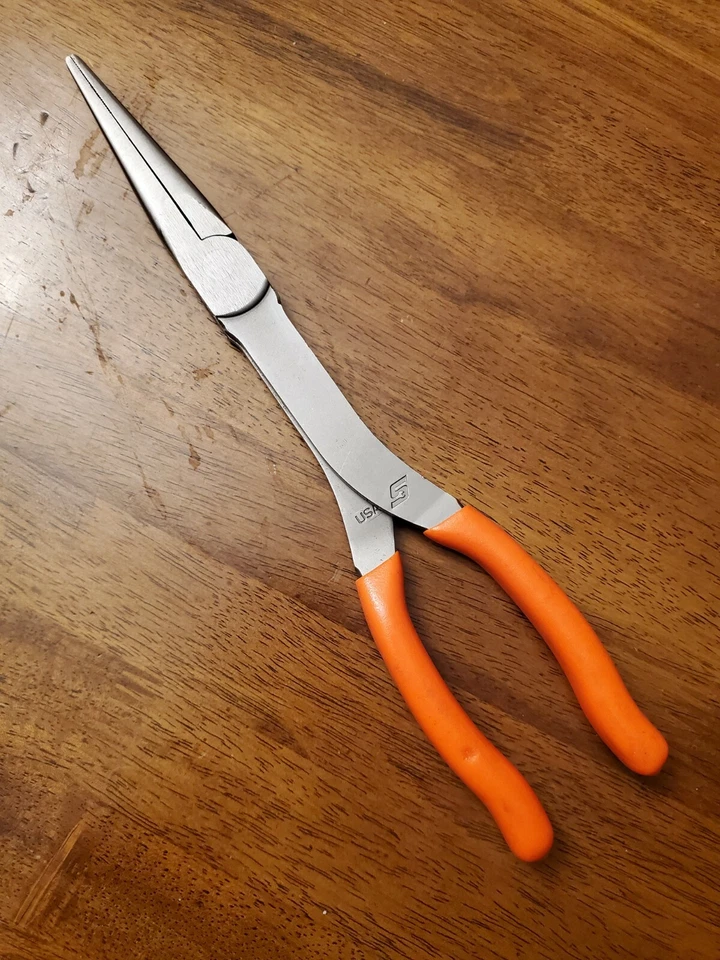 *NUEVO* Alicates Snap On 911ACF NARANJA 11' LARGO Nariz de aguja 11" ENVÍO PRIORITARIO GRATUITO Foto 2 de 4