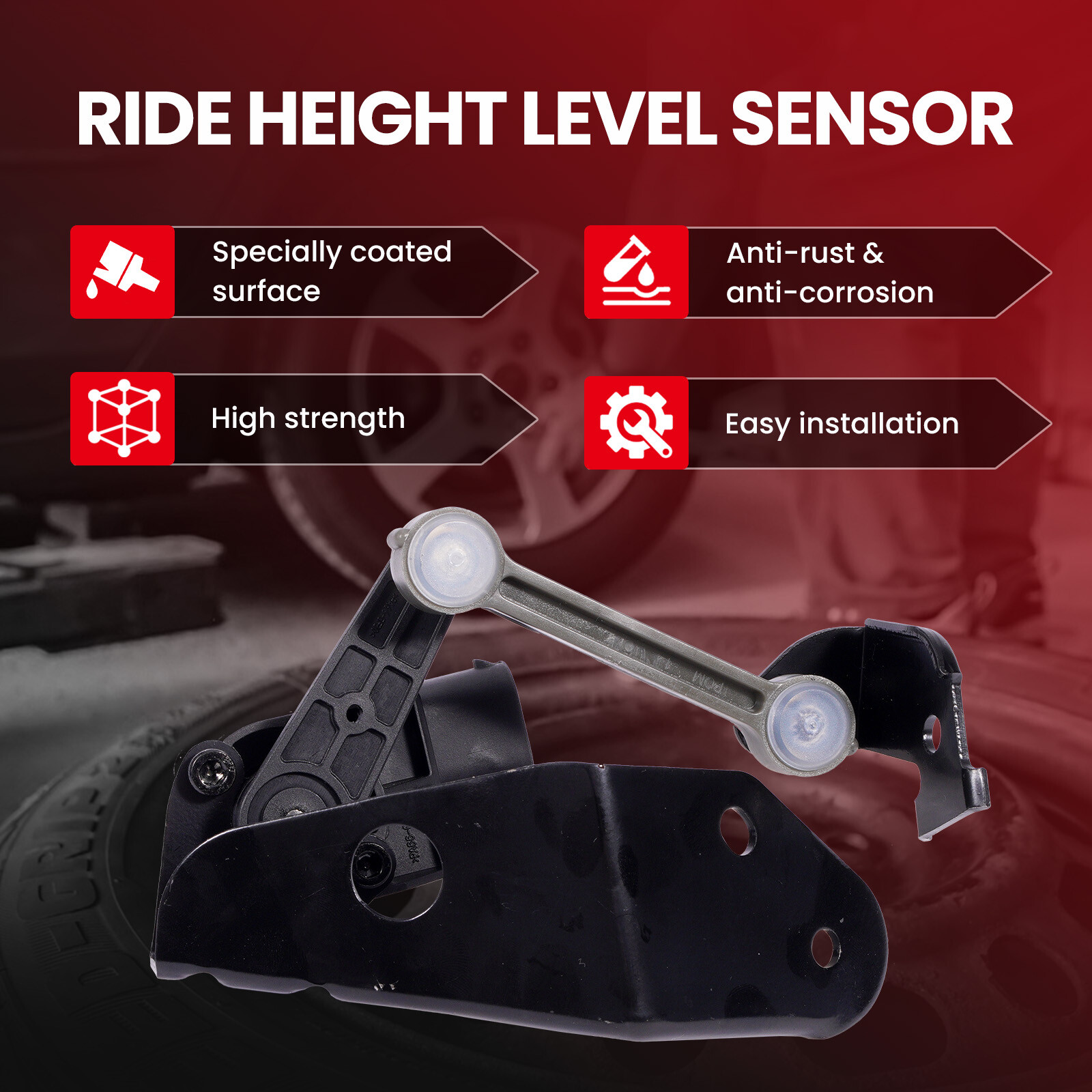 Front & Rear Ride Height Level Sensor for Audi A8 Quattro S8 Bentley Continental