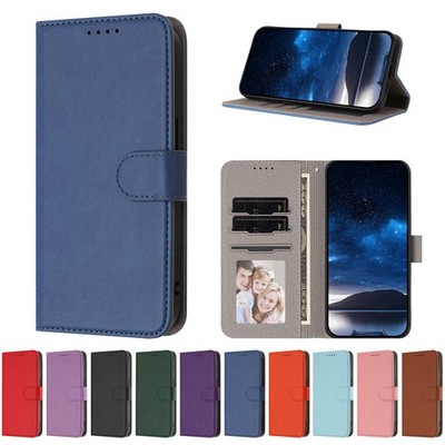 Color Leather Wallet Phone Case For Oppo A5 A35 A33 A36 A38 A60 A40 A17 Find X9