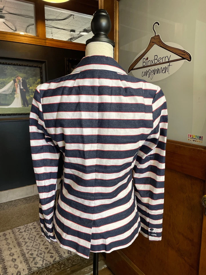 Blazer Tommy Hilfiger para mujer mezcla de lino (M) Foto 3 de 4