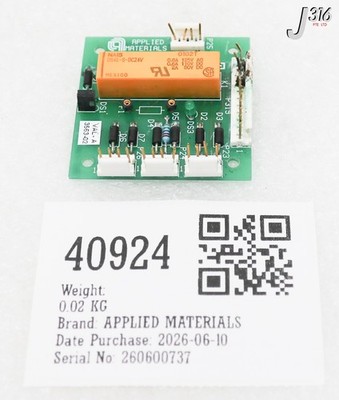40924 APPLIED MATERIALS PCB, DPS MAINTENANCE CONTROL (PARTS) 0100-35192