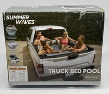Summer Waves Inflatable Truck Bed Swimming Pool Measures 66” L x 62” W x 21” H
