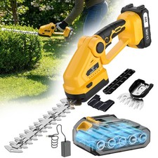 Cordless hedge trimmer, comes with 1 battery, suitable for trimming shrubs