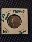 1964-D Washington Quarter Circulated Denver Silver Uncertified 25C