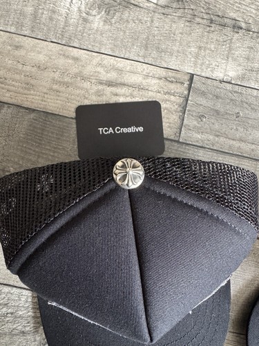 Chrome Hearts CH HollyWood Trucker Cap London Exclusive “Black/Black” - One Size - Picture 3 of 9