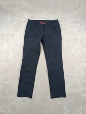 PRADA SPORT VINTAGE WOMENS PANTS TROUSERS BLACK ZIPE SIZE 42