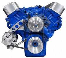 Big Block Ford 429 460 Serpentine Pulley Conversion Kit Alt Only Bbf Polished Big Block Ford 429 460 Serpentine Pulley Conversion Kit Alt Only Bbf Polished