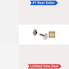 Leathercraft Double Cap Rivets Small Brass Plate 100 Pack Leather Working
