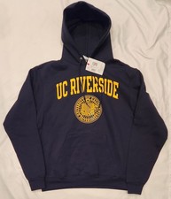 Champion UC Riverside Fleece Sudadera con Capucha Adulto Mediana Azul Marino - Defecto Menor