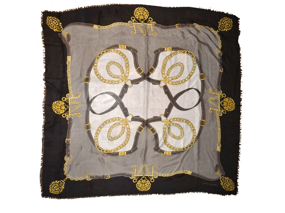 MAX MARA Women's 110x110 cm Showroom Sample MM04 T0P - Image 3 of 4