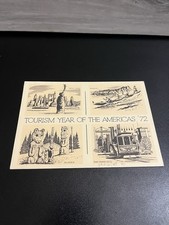 1972 TOURISM YEAR OF THE AMERICAS Pre Stamped 9 c Postcard Hawaii New York