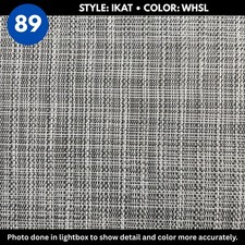 Woven Vinyl Flooring  IKAT - White Silver  6' Width  Choose Your Length