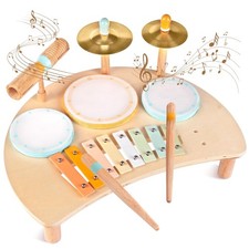 Toddlers Drum Set Toys for 1 Year Old Boy Girls,Baby Drum with Xylophone for ...