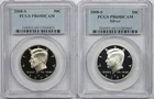 2008-S Kennedy Half Dollar 2-Coin Set - PCGS PR69DCAM - Silver & Clad
